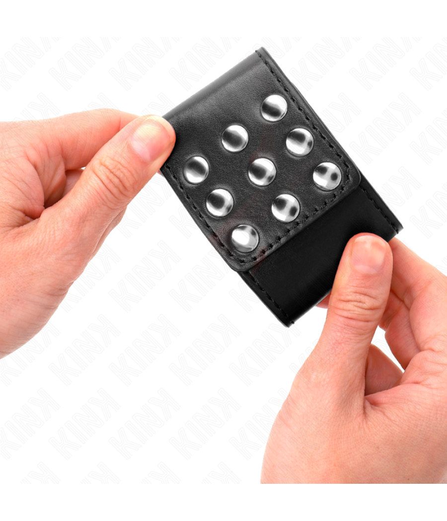 Kink - muÃequeras con cierre a presiÃn ajustable negro 19-24 cm x 5.5 cm