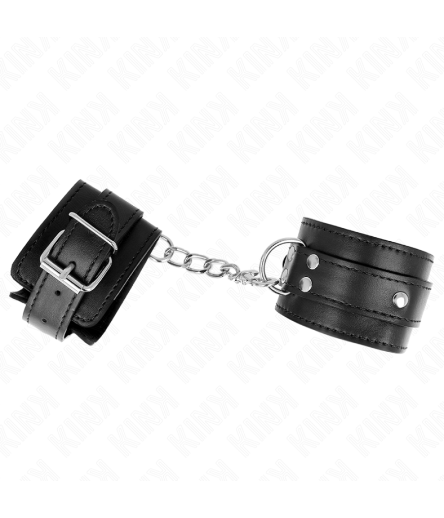 Kink - muÃequeras con 3 anillas en d ajustable negro 17.5-25 cm x 6 cm