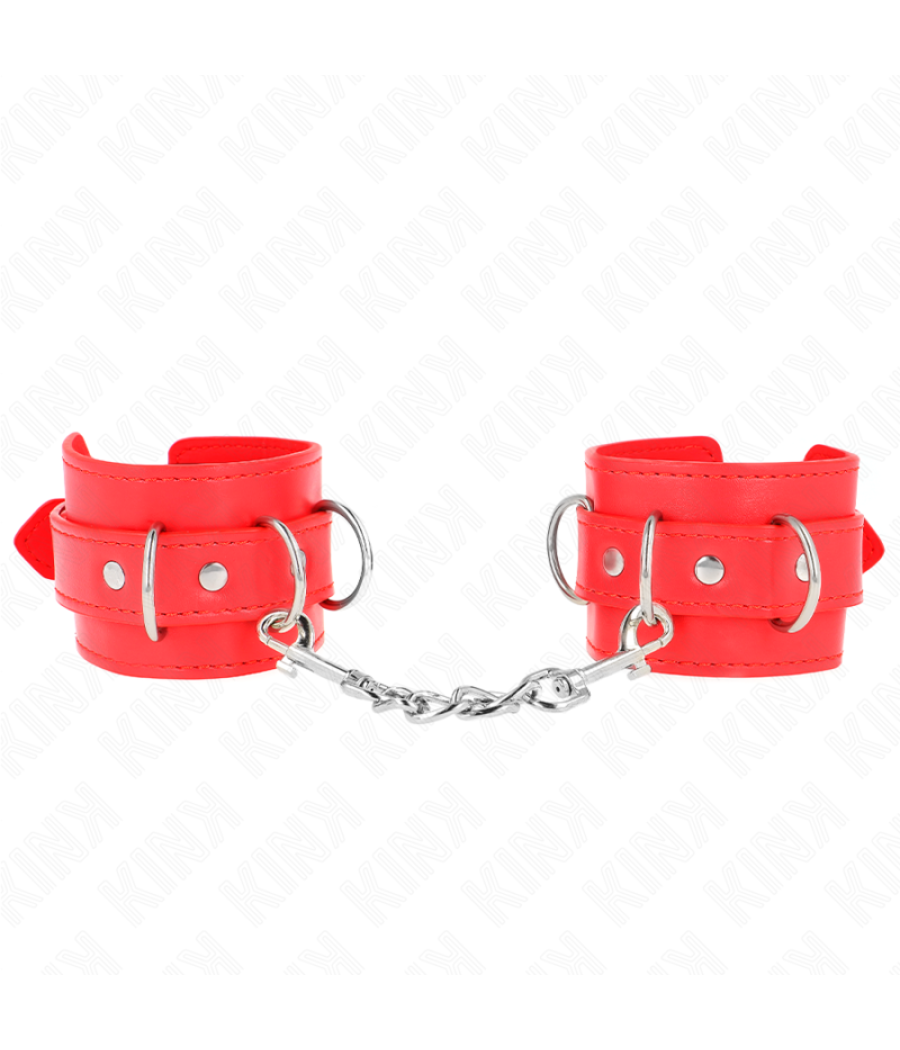 Kink - muÃequeras con 3 anillas en d ajustable rojo 17.5-25 cm x 6 cm
