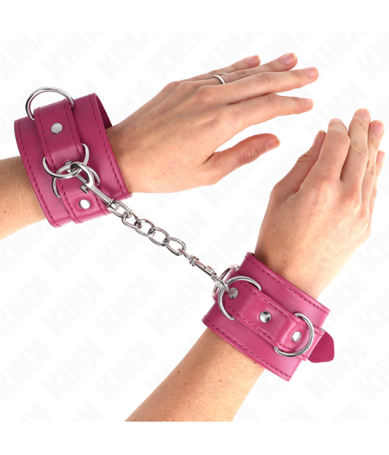 Kink - muÃequeras con 3 anillas en d ajustable rosa 17.5-25 cm x 6 cm