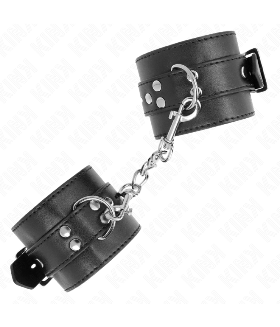 Kink - muÃequeras negro con correa negro ajustable 17-28 cm x 6 cm