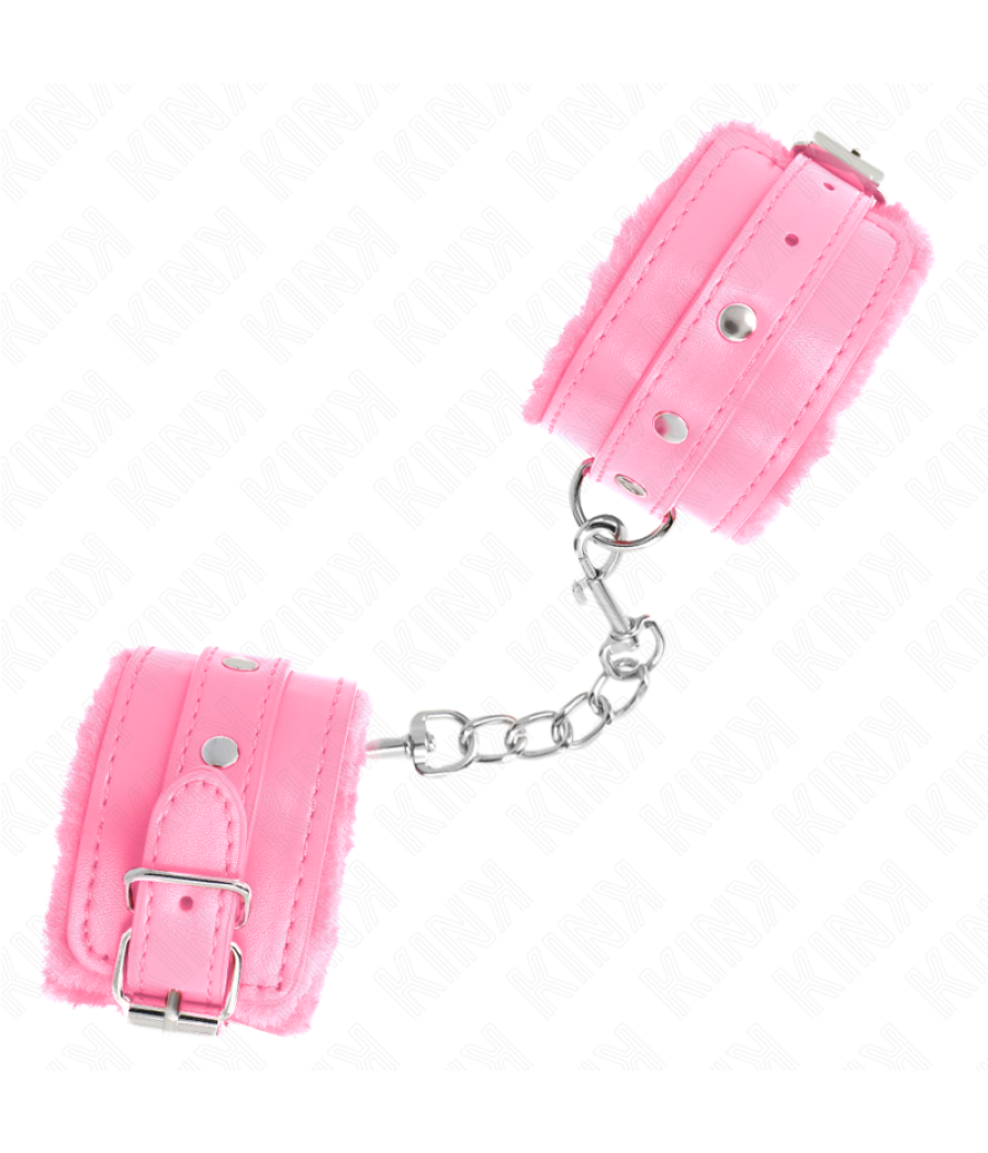 Kink - muÃequeras forradas premium rosa con correa rosa ajustable 17-29 cm x 6 cm
