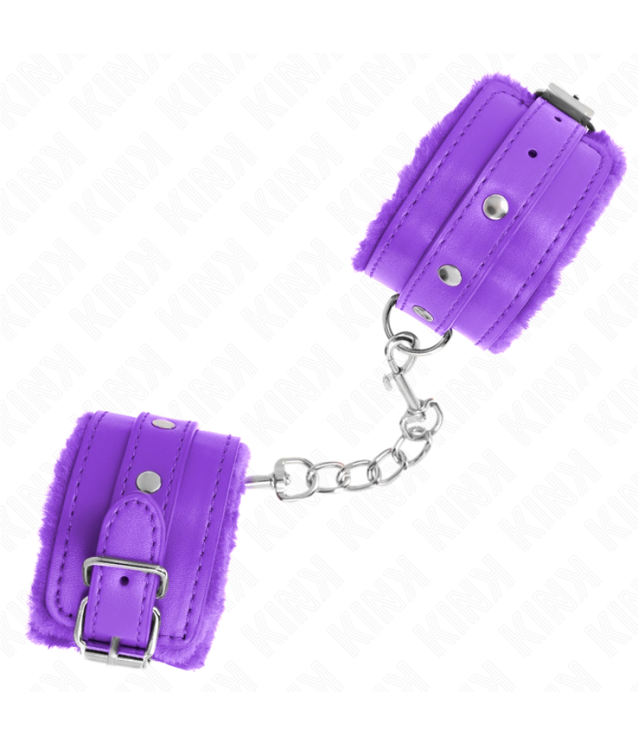 Kink - muÃequeras forradas premium violeta con correa violeta ajustable 17-29 cm x 6 cm