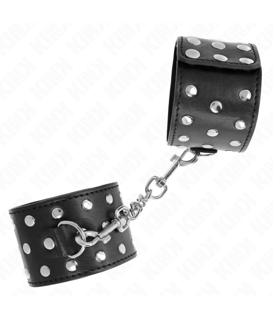 Kink - muÃequeras estilo punk ajustable 19-24 cm x 5.5 cm