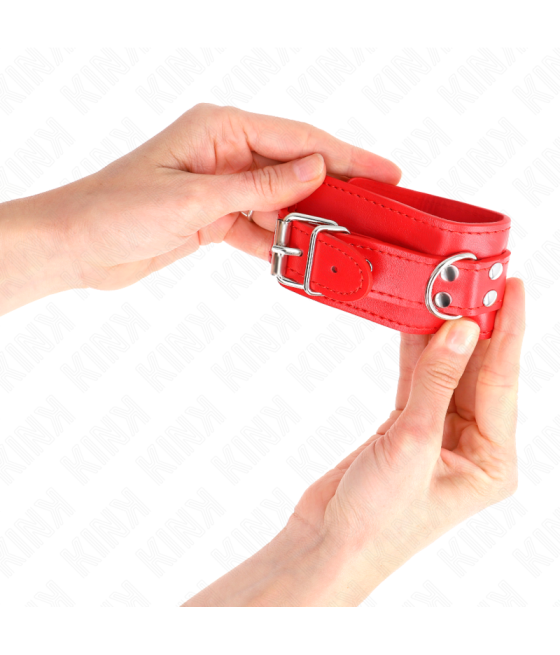 Kink - muÃequeras sencillas rojo ajustable 20-23 cm x 5.5 cm