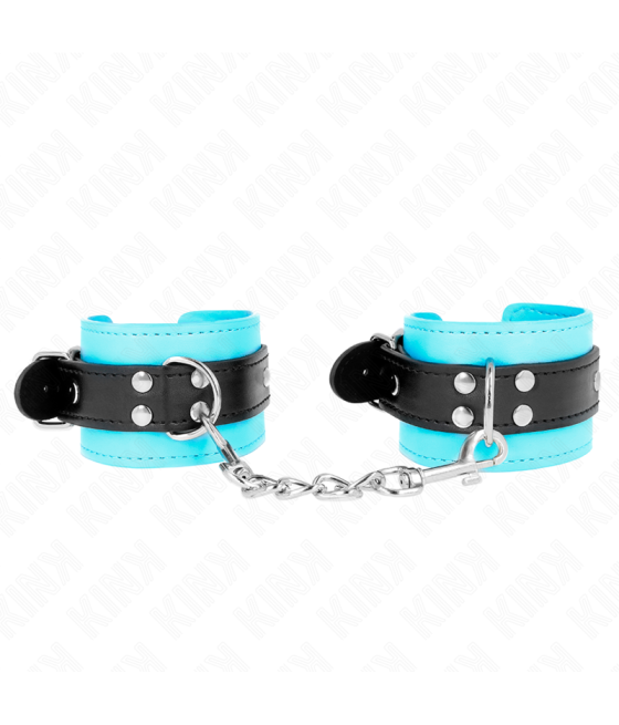 Kink - muÃequeras con gancho forro azul ajustable 20-28 cm x 5.5 cm