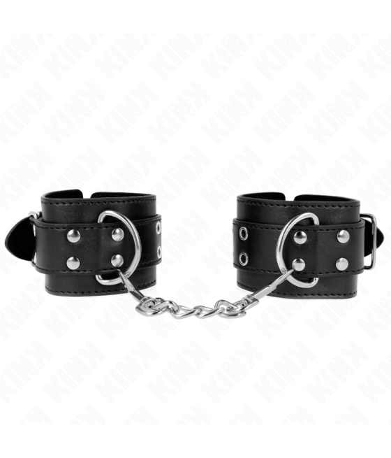 Kink - muÃequeras con doble lÃnea de tachuelas negro austable 19-26 cm