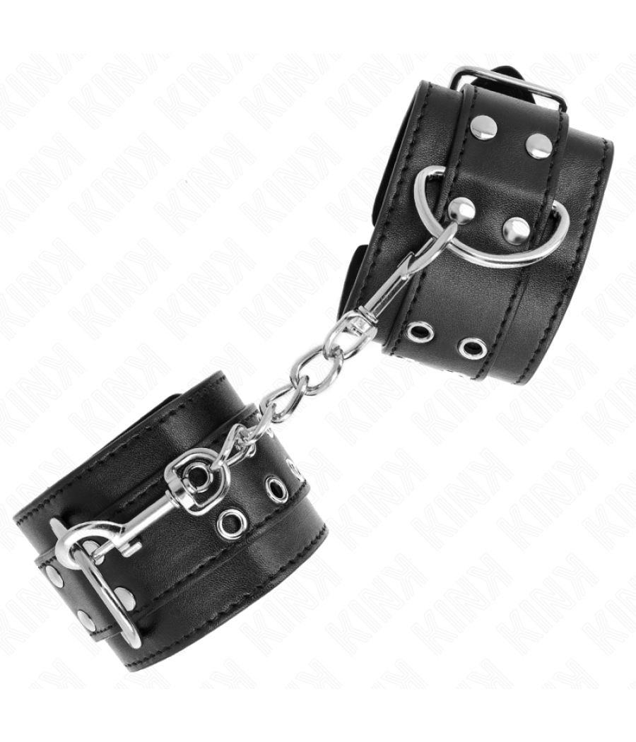 Kink - muÃequeras con doble lÃnea de tachuelas negro austable 19-26 cm