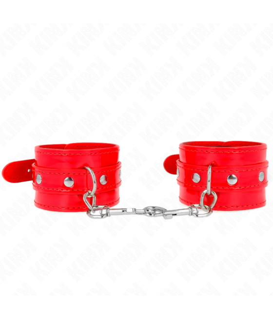 Kink - muÃequeras con tachuelas rojo ajustable 23-33 cm