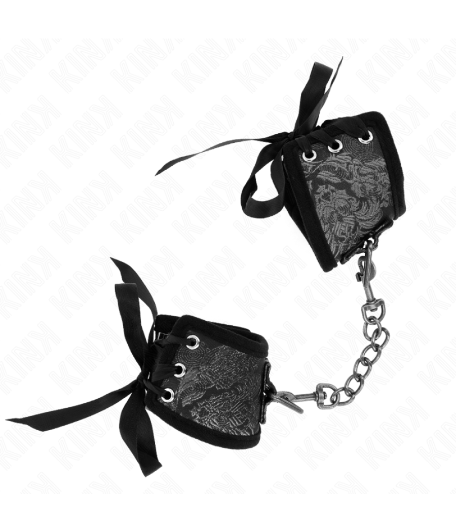 Kink - muÃequeras diseÃo escÃndalo negro detalle lazo 24.5 cm x 6.5 cm