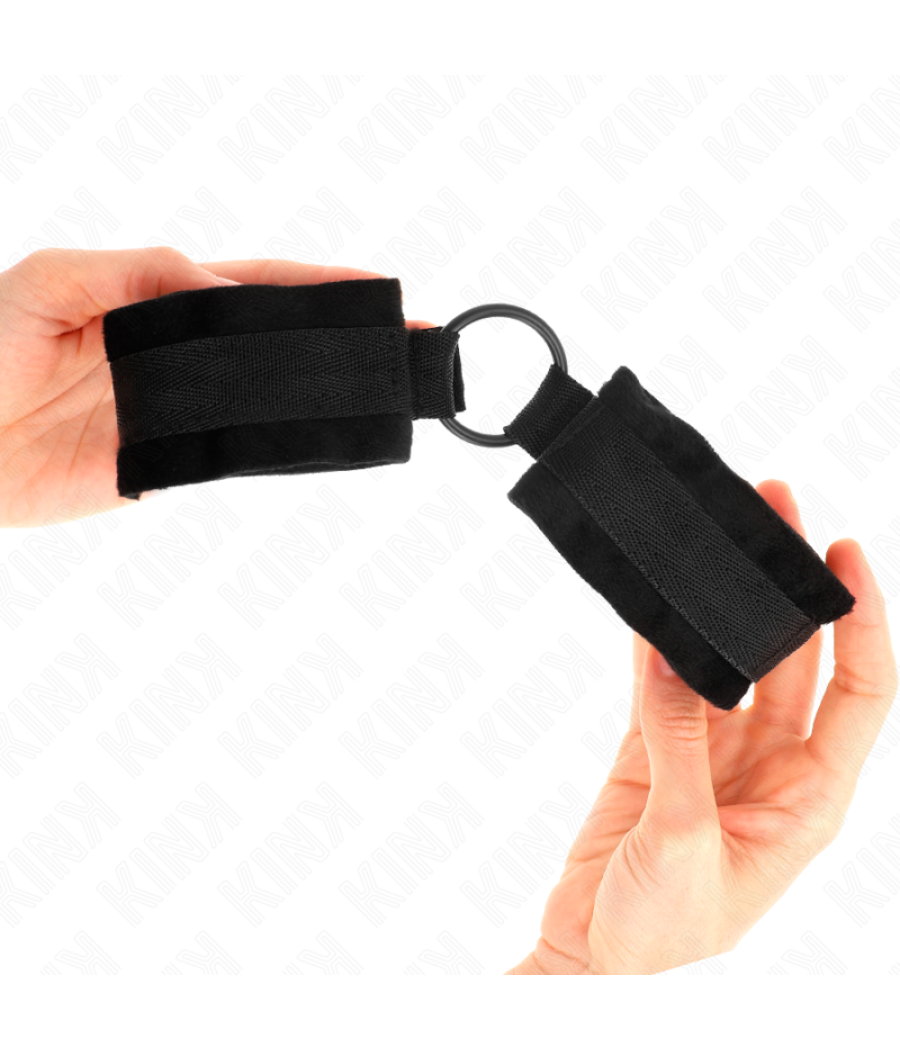 Kink - muÃequeras 25 cm para principiantes con anilla 4 cm negro ajustable 15-25 cm