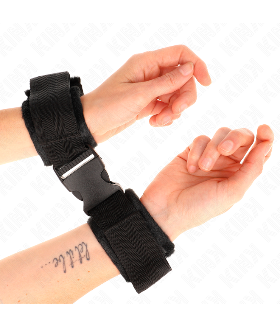 Kink - muÃequeras nylon negro modelo 1 ajustable 25-35 cm x 6 cm