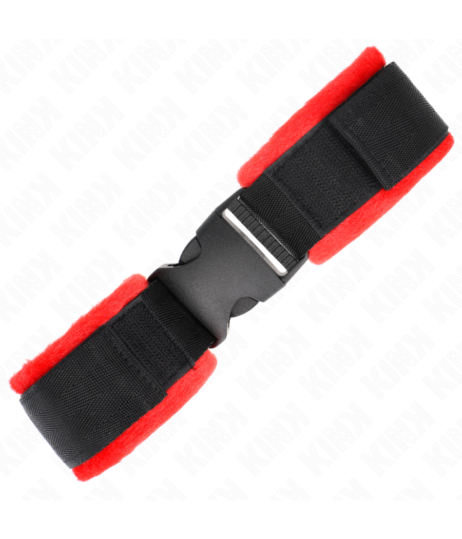 Kink - muÃequeras nylon rojo-negro modelo 1 ajustable 25-35 cm x 6 cm