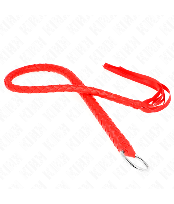 Kink - lÃtigo de serpiente con anillo de mano rojo 65 cm
