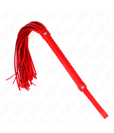 Kink - lÃtigo con mango texturizado rojo 48.5 cm