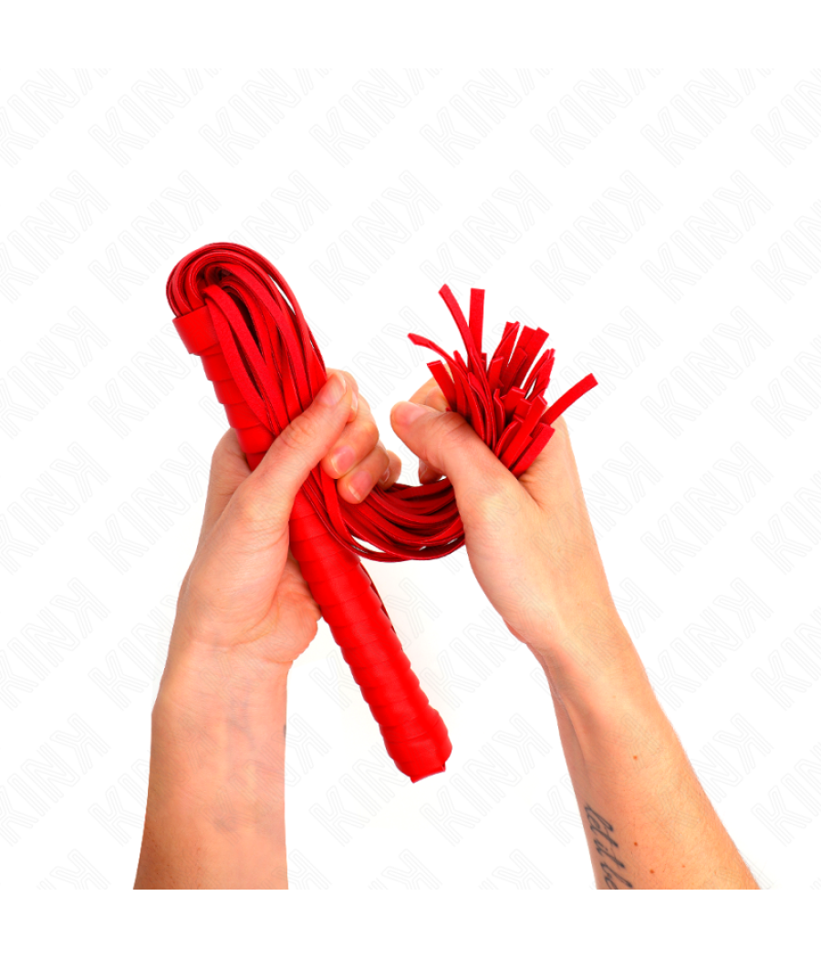 Kink - lÃtigo con mango texturizado rojo 48.5 cm