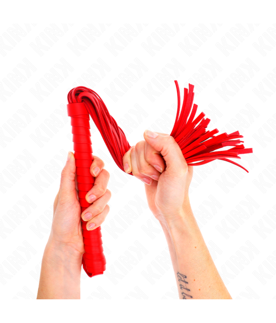 Kink - lÃtigo con mango texturizado rojo 48.5 cm