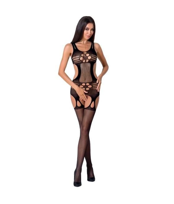 Passion - woman bs066 bodystocking negro talla unica