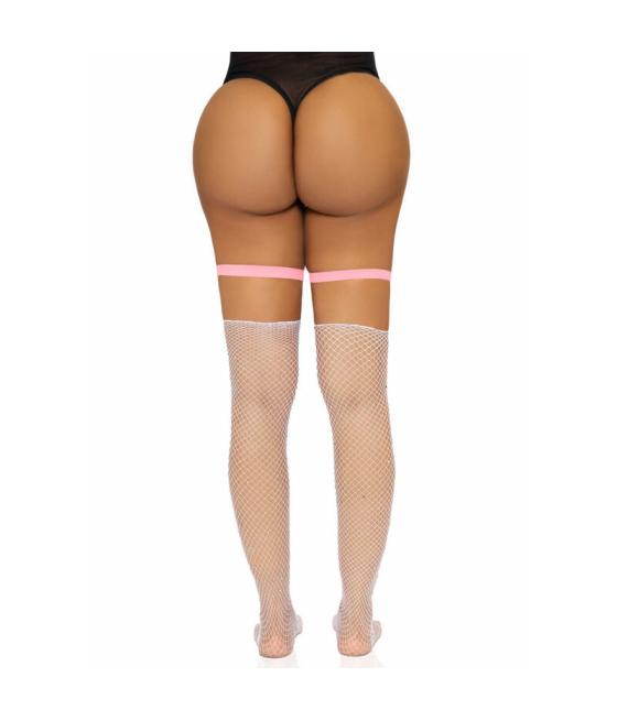 Leg avenue - liguero alto de cuero vegano talla Ãnica - rojo