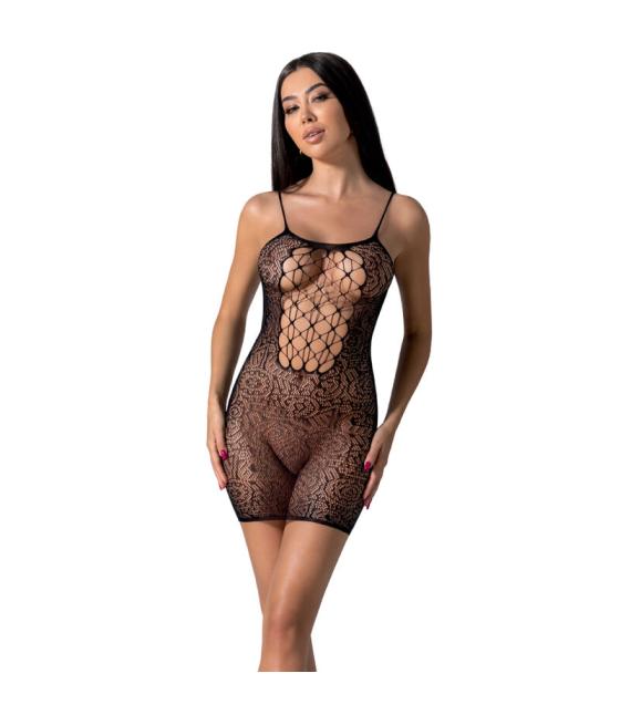Passion - bs096 bodystocking negro talla unica