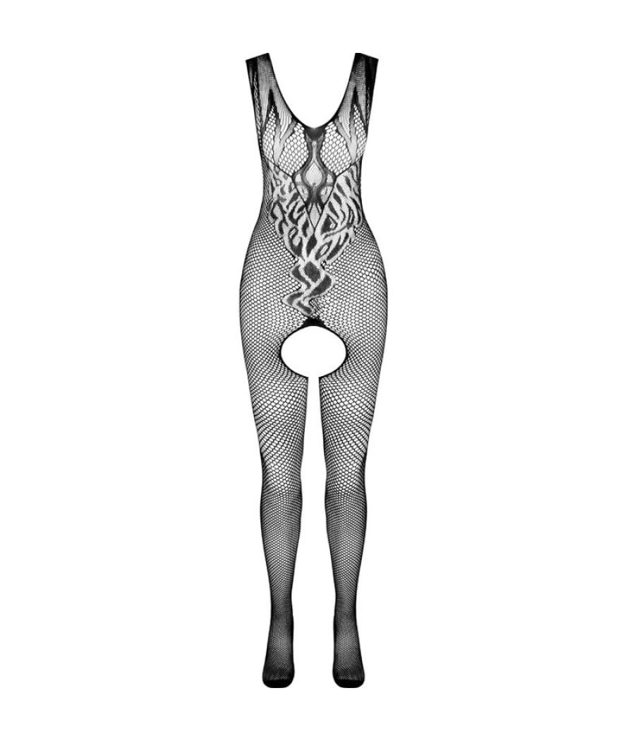 Passion - bs098 bodystocking negro talla unica