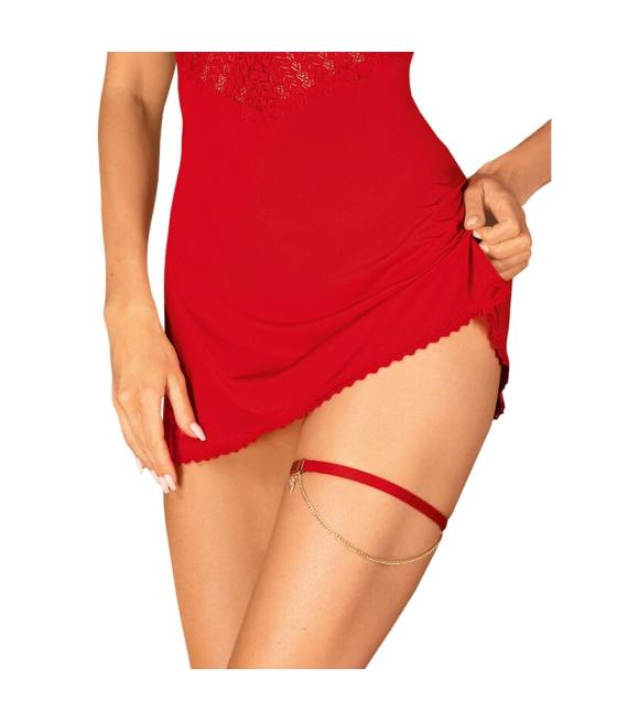 Obsessive - ingridia liguero rojo talla unica