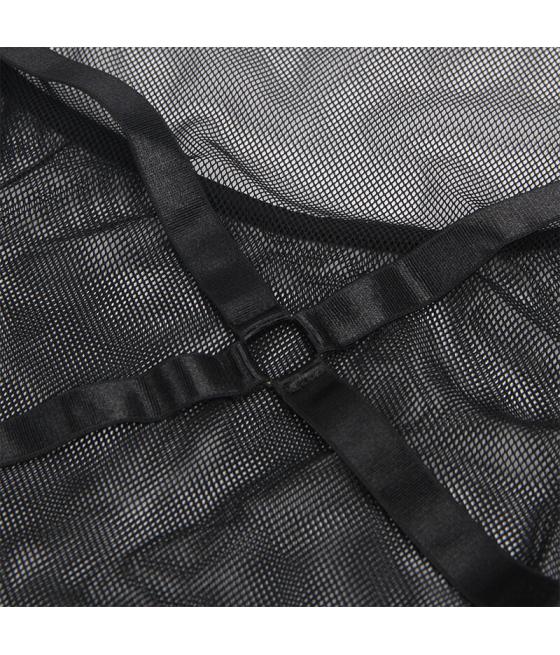 Subblime - vestido transparente cuello halter negro s/m