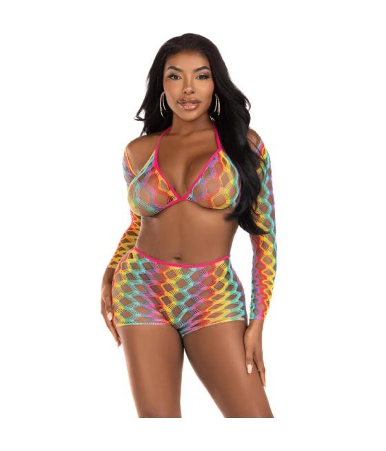 Leg avenue - set tres piezas multicolor