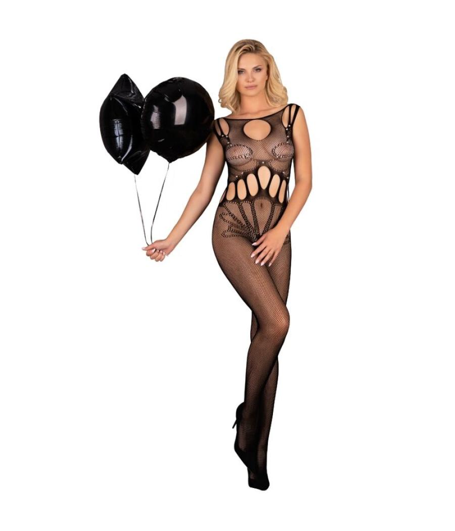 Livco corsetti fashion - amahil bodystocking crotchless negro talla Ãnica