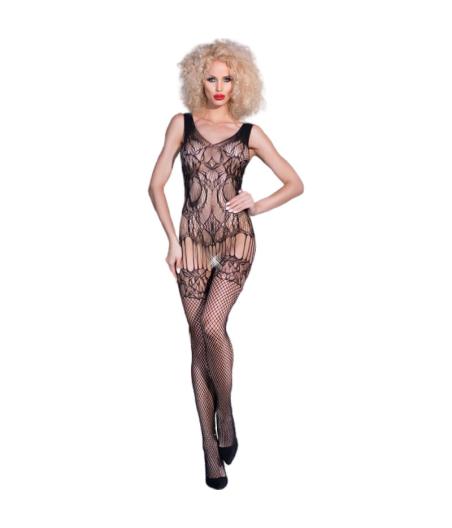 Chilirose - cr 4232 bodystocking negro s/m