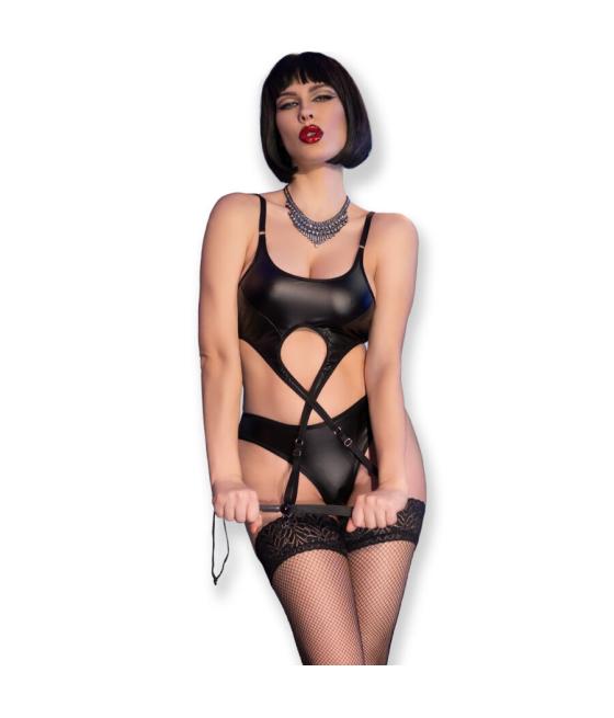 Chilirose - cr 4625 set cuatro piezas crotchless rojo s