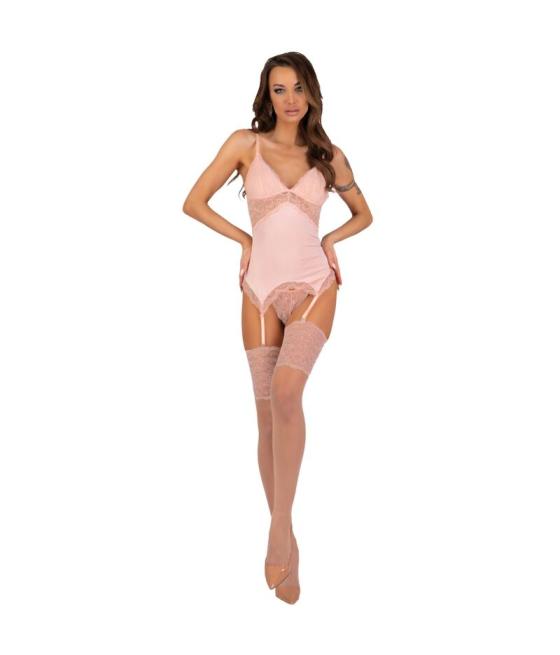 Livco corsetti fashion - persinne peach set corset + panty + medias