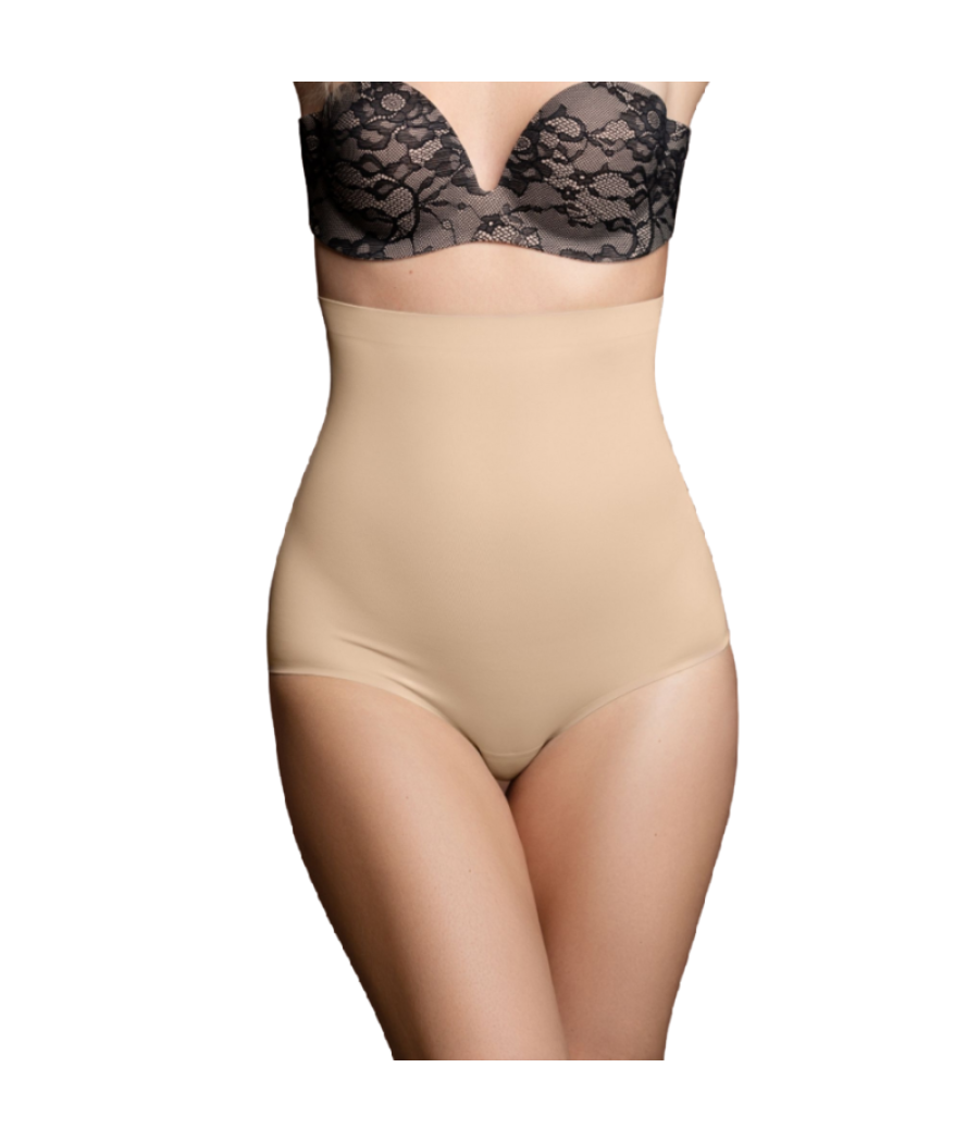 Bye-bra - faja sin costuras estilo panties negro talla s