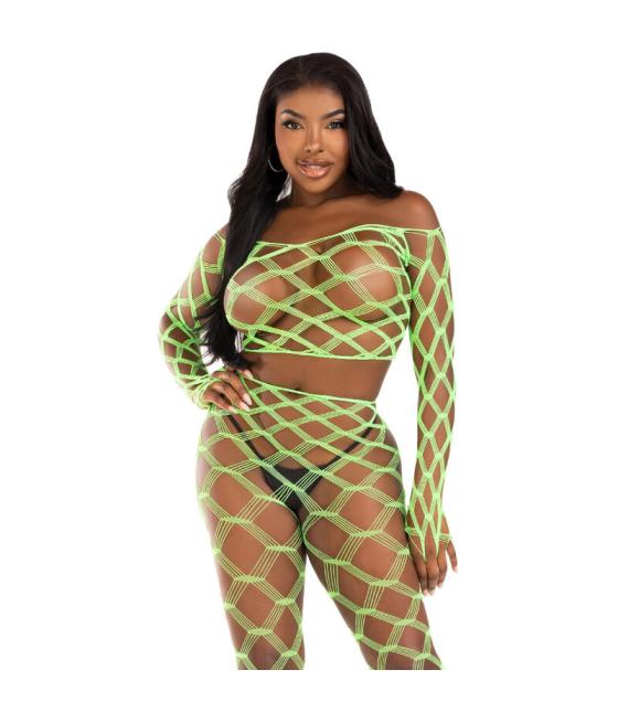Leg avenue - top & leggins hardcore verde