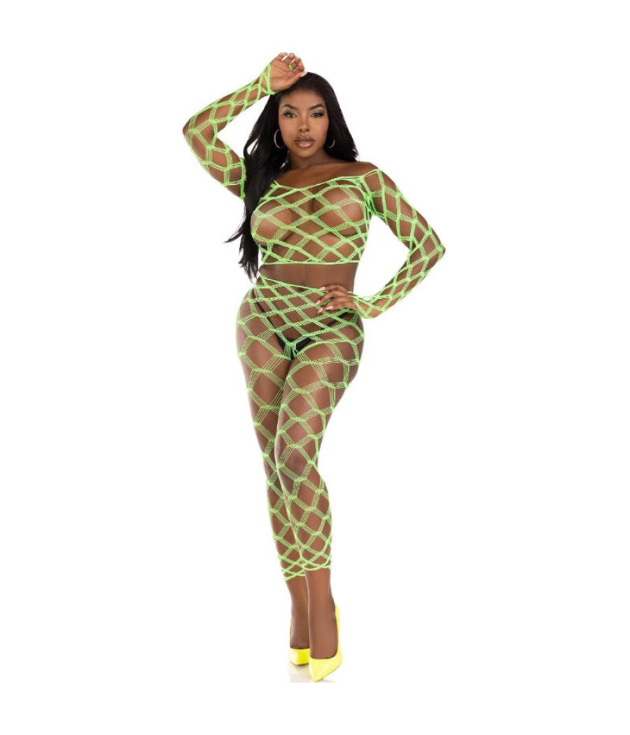 Leg avenue - top & leggins hardcore verde