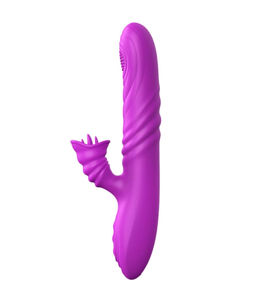 Armony - angelia vibrador multifuncion con lengua estimuladora efecto calor violeta