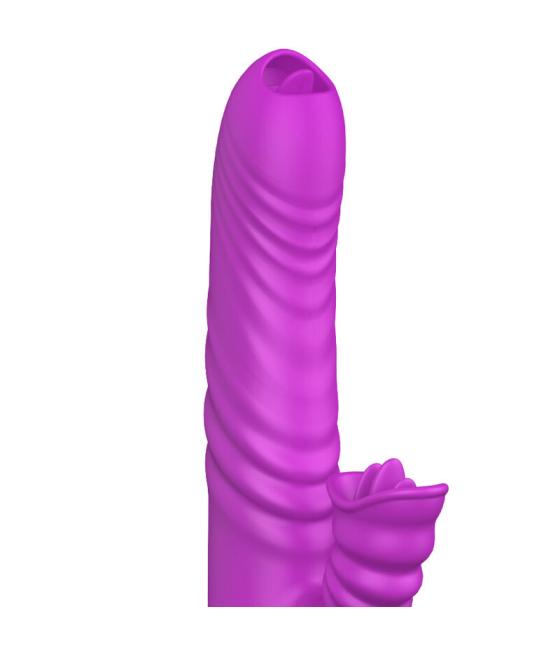 Armony - angelia vibrador multifuncion doble lengua efecto calor violeta