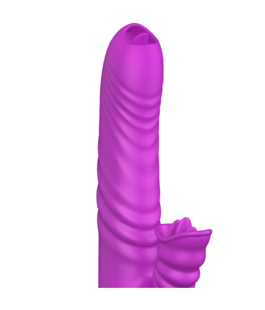 Armony - angelia vibrador multifuncion doble lengua efecto calor violeta