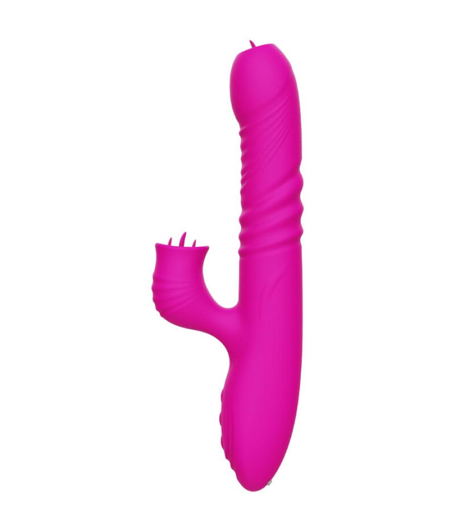 Armony - fanny vibrador multifuncion doble lengua efecto calor fucsia