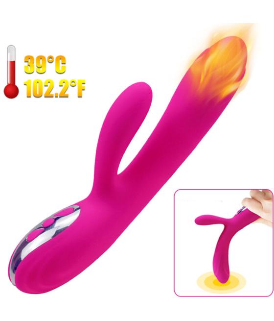 Armony - vibrador & estimulador flexible efecto calor fucsia
