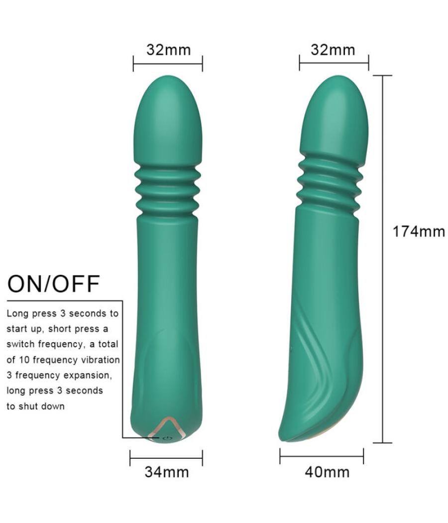 Armony - vibrador & thrusting punto g verde