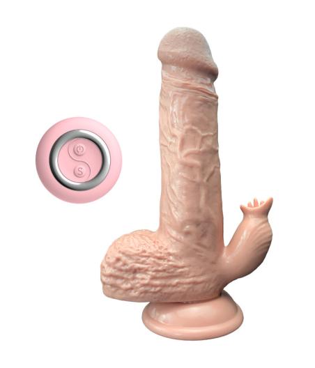 Armony - dildo realistico vibrador & thrusting con lengua estimulador 19 cm