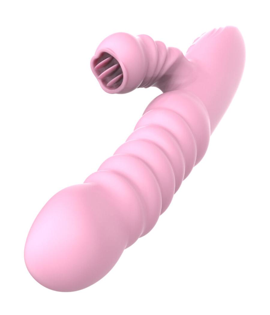 Armony - vibrador multifuncion con lengua estimuladora efecto calor rosa