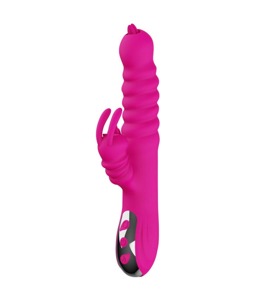 Armony - vibrador multifuncion rabbit doble lengua efecto calor fucsia