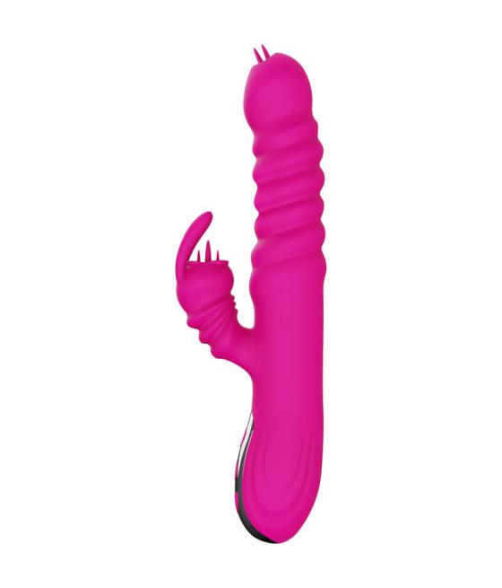 Armony - vibrador multifuncion rabbit doble lengua efecto calor fucsia