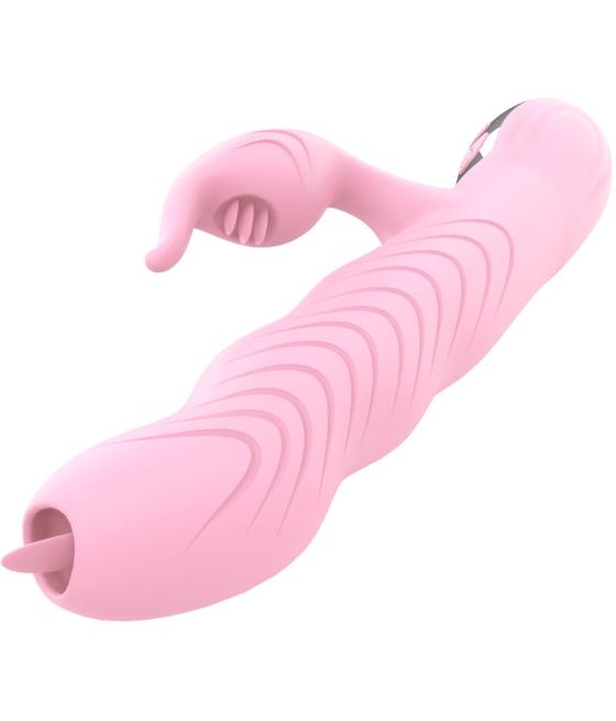 Armony - marcia vibrador & thrusting doble lengua efecto calor rosa