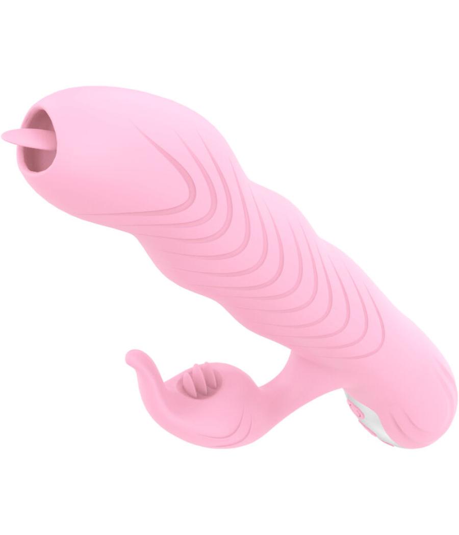 Armony - marcia vibrador & thrusting doble lengua efecto calor rosa