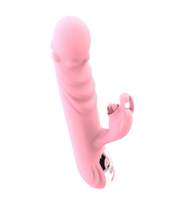 Armony - fully tongue vibrador con lengua estimuladora efecto calor rosa
