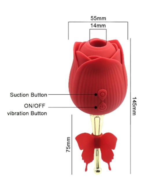 Armony - butterfly flower succionador rojo