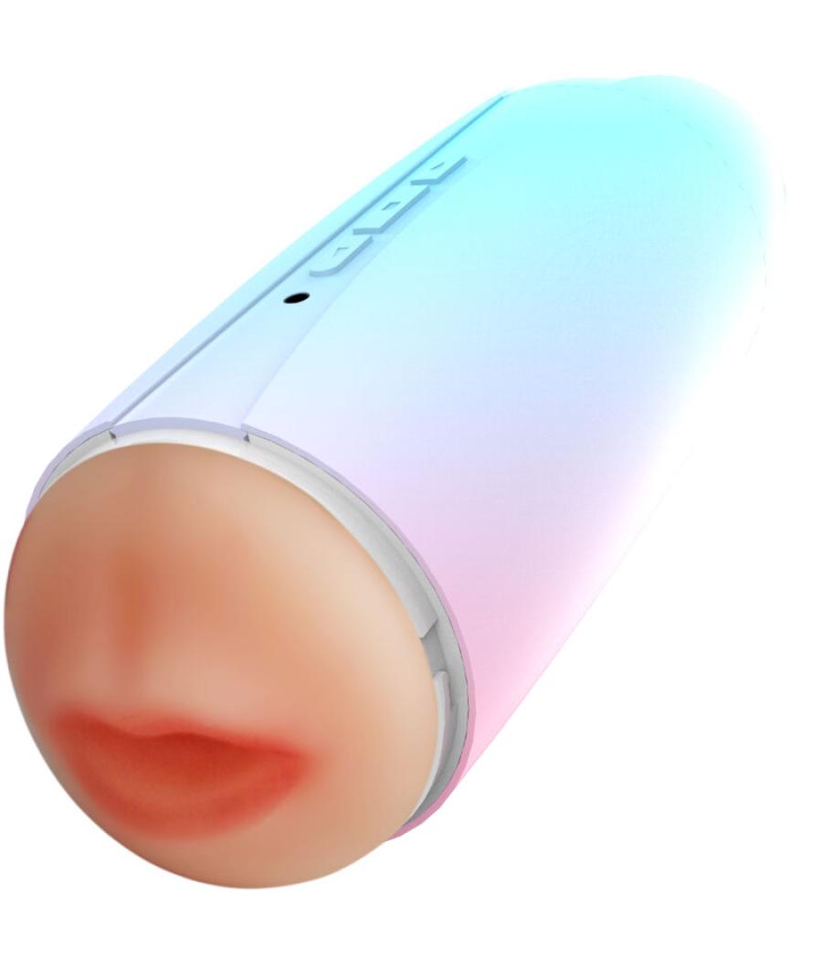 Armony - masturbador vibrador doble vagina & boca rainbow